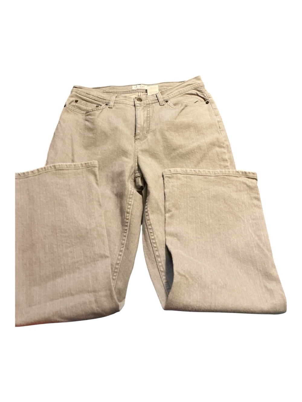 Classic High-Rise Women’s Jeans in Light Beige
